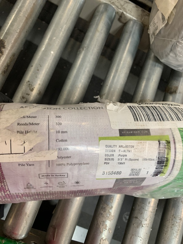 Photo 1 of ** NEW ** Unique Loom Richmond Collection Area Rug - Medallion (5' 3" Square, Purple/ Ivory)