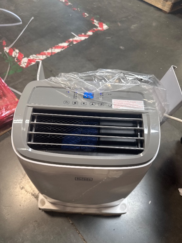 Photo 1 of ** USED/ FUNCTIONAL TESTED** BLACK+DECKER Portable Air Conditioner, 9,000 BTU (5,300 BTU SACC) for Rooms up to 400 Sq. Ft., Portable AC with Follow Me Remote Control and Window Kit, BPACT08WT, White