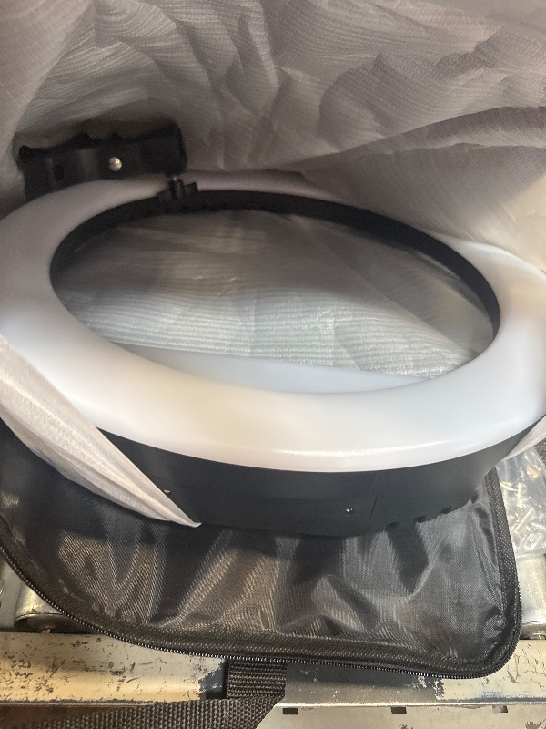 Photo 1 of ** USED ** ZLPOWER Photo Booth for iPad 10.2" 10.9" 11" 12.9" and for Camera Dualuse Selfie Station Shell Stand APP Control RGB Ring Light Music Sync Light Box Photobooth Machine with Flight Case for Rental