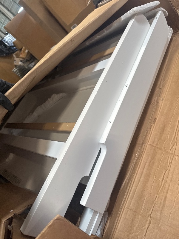 Photo 1 of ** VERY USED** Graco Read-with-Me 4-in-1 Convertible Crib with Drawer (White with Driftwood) - GREENGUARD Gold Certified Converts to Toddler Bed, Daybed, and Functional Bookshelves