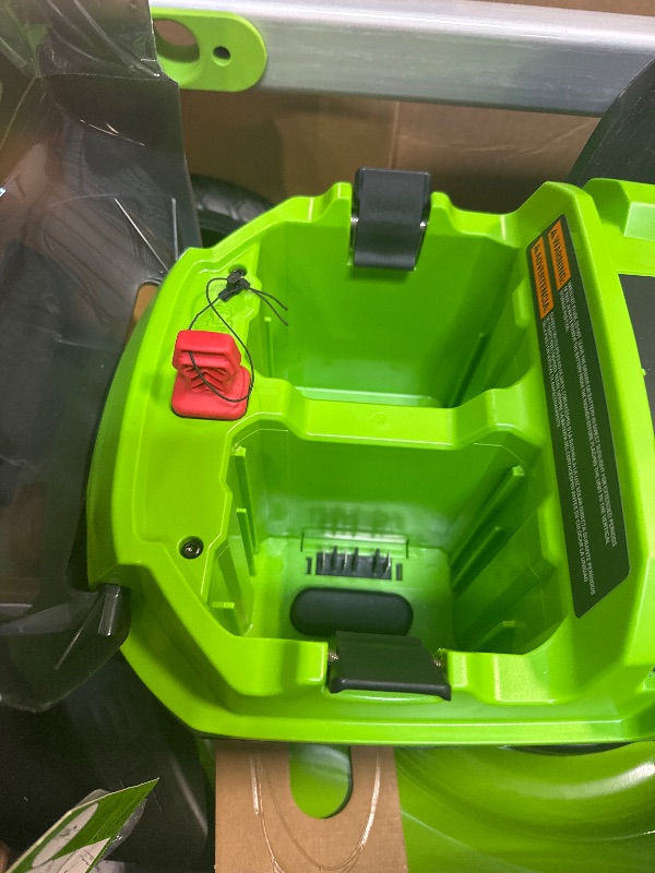 Photo 1 of ** USED/ MISSING BATTERIES & CHARGER  **  Greenworks 60V 21" Self-Propelled Cordless Lawn Mower, Brushless Motor, LED Lights, Includes 2X 4.0Ah Batteries & Rapid Dual-Port Charger(75+ Tool Compatibility, 45Min Runtime)