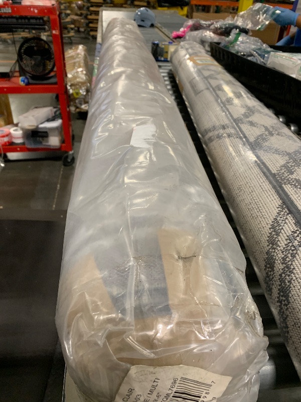 Photo 1 of ** NEW** Loloi Magnolia Home by Joanna Gaines Sinclair Collection SIN-03 Turquoise/Multi 7'-6" x 9'-6", .25" Pile Height, Machine Washable, Area Rug