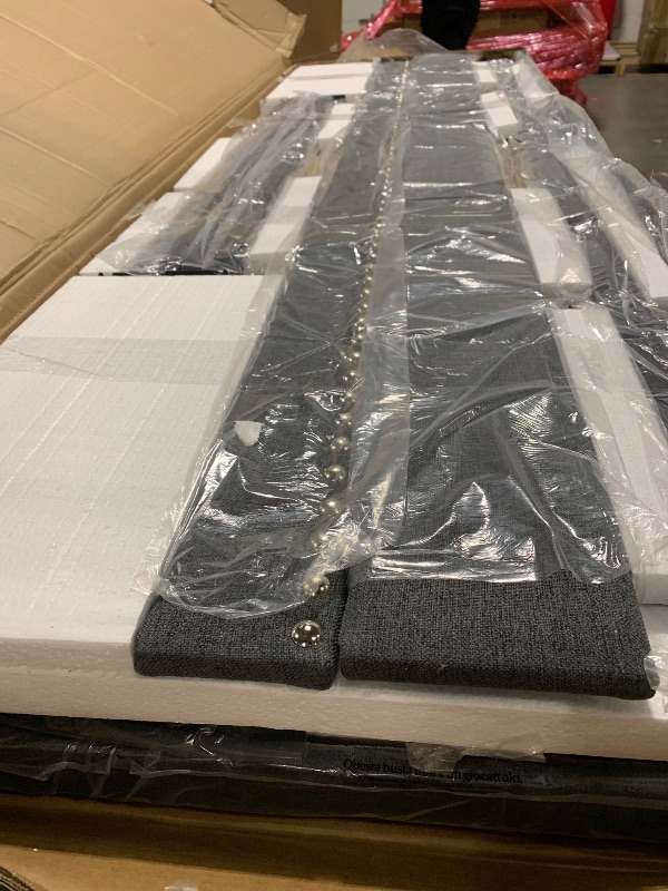 Photo 1 of ** NEW ** Feonase King Size Bed Frame with Luxury Wingback and Fast Charging Station,King Platform Bed Upholstered Button Tufted Storage Headboard,Sturdy Wooden Slats Support,Easy Assembly,Noise-Free,Dark Gray