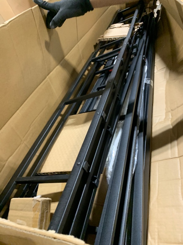 Photo 1 of ** USED** Amazon Basics Smart Box Spring Bed Base, 9-Inch Height Mattress Foundation, Tool-Free Easy Assembly, King, 79"L x 75.5"W x 9"H, White