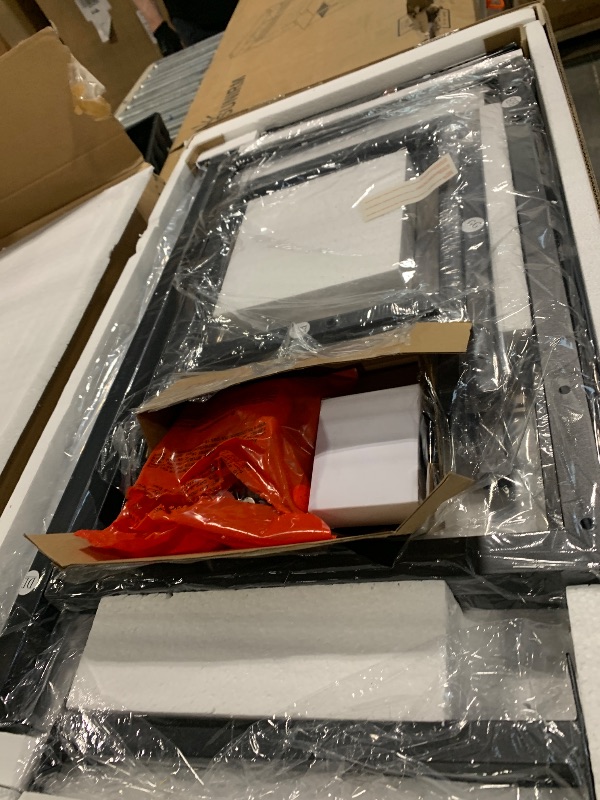 Photo 1 of ** NEW ** Makeup Vanity Desk with Round Mirror and Lights, White Vanity Makeup Table with 2 Drawers, Small Vanity Table for Bedroom with Lots Storage (Brown and Black, 15.75 * 31.5 * 53.6in)