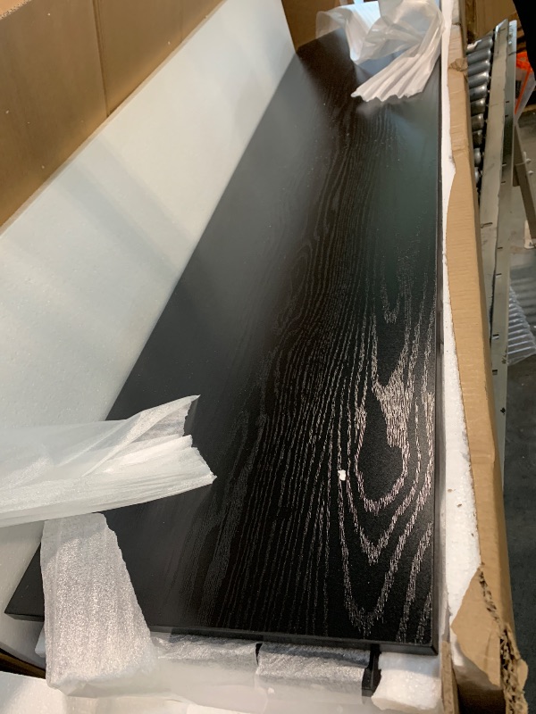 Photo 1 of ** USED ** LITTLE TREE 63-Inch Home Bar Table, 2-Tier Storage Shelf Mini Bar Unit, Kitchen Pub Table, Small Indoor Bar Counter, Black