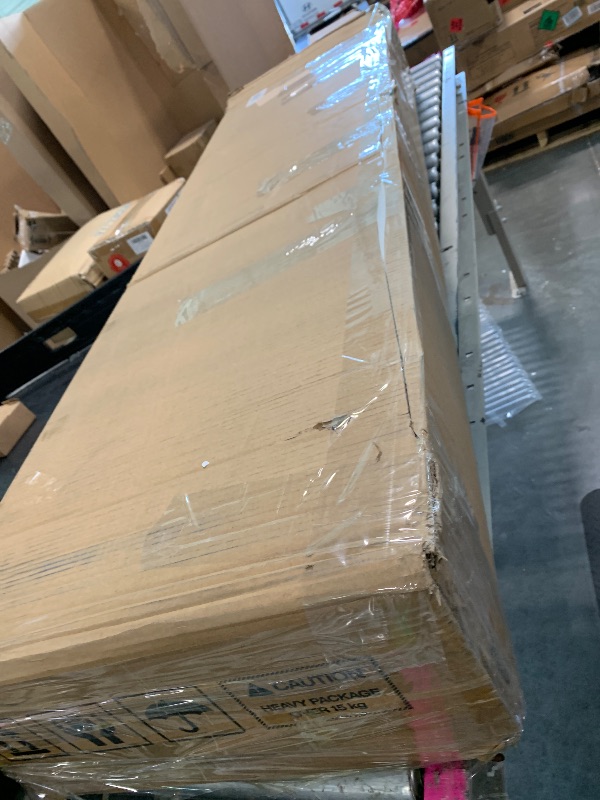 Photo 1 of ** USED ** LITTLE TREE 63-Inch Home Bar Table, 2-Tier Storage Shelf Mini Bar Unit, Kitchen Pub Table, Small Indoor Bar Counter, Black