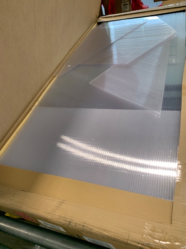 Photo 1 of ** SET 2 BOX ** Greenhouse, 6x10 FT Greenhouse for Outdoors, Walk-in Green House with Ground Nails and Vent Windows, Sliding Lockable Door, Polycarbonate Green House for Outside Garden Backyard, Quick Setup, Black