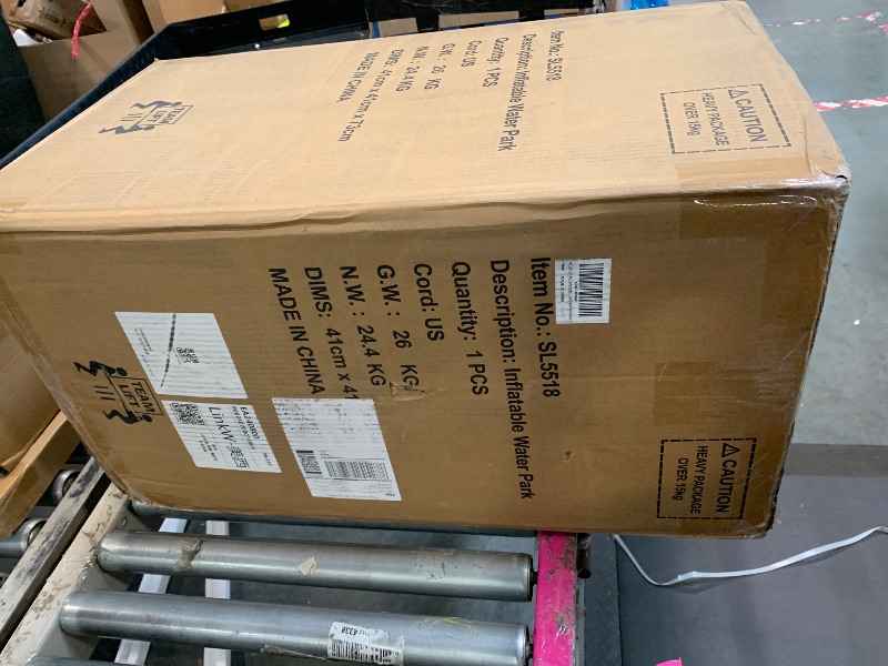 Photo 1 of ** NEW / OPEN INSPECTION NO RETURNS ** **WELLFUNTIME Inflatable Water Double Slides Park, Bounce House with Arched Water Gun Spray, Jumping Castle with Air Blower