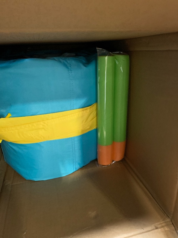 Photo 1 of ** NEW / OPEN INSPECTION NO RETURNS ** **WELLFUNTIME Inflatable Water Double Slides Park, Bounce House with Arched Water Gun Spray, Jumping Castle with Air Blower