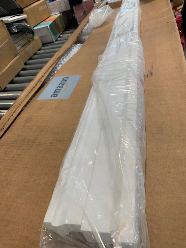 Photo 1 of ** ONLY 1 PCS/  SIMILAR CHEK PHOTO** QDYMXUN Peel and Stick Chair Rail Panel Molding, 240''L x 0.9''W Strong Self Adhesive TPE Wall Moulding Trim for Home DIY Decoration (Paintable White)