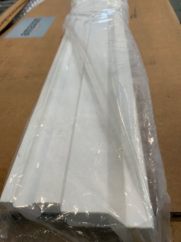 Photo 1 of ** ONLY 1 PCS/  SIMILAR CHEK PHOTO** QDYMXUN Peel and Stick Chair Rail Panel Molding, 240''L x 0.9''W Strong Self Adhesive TPE Wall Moulding Trim for Home DIY Decoration (Paintable White)