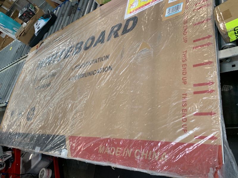 Photo 1 of ** USED /** VIZ-PRO Dry Erase Board/Magnetic Whiteboard, 72 x 40 Inches, Large Wall Mounted Board for School Office and Home