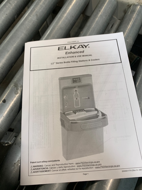 Photo 1 of ** USED ** Elkay LZS8WSL Drinking Fountain Light Gray Granite