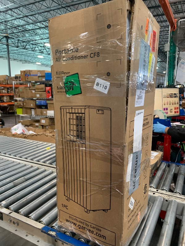 Photo 1 of ** USED/ TESTED FUNCTIONAL ** GarveeTech 8,000 BTU Portable Air Conditioner for Indoor Rooms, 3-In-1 AC Unit for Bedroom 250-350 Sq.Ft, Dehumidifier, Fan, Sleep Mode, 24 Timer, Remote Control, Window Kits