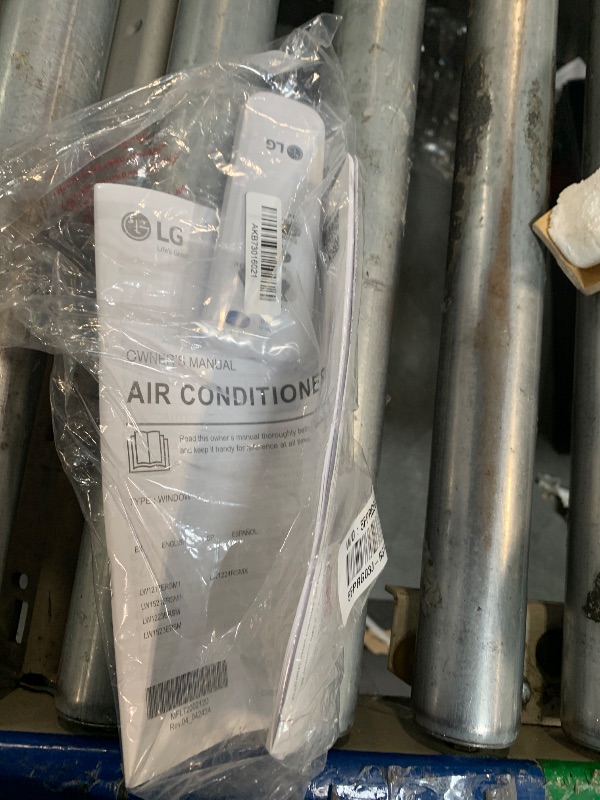 Photo 1 of ** VERY USED / TESTED FUNCTIONAL ** LG 12,000 BTU Smart Window Air Conditioner, 115V, AC Window Unit for Rooms up to 550 Sq. Ft., Perfect for Kitchen or Living Room, Phone & Voice Control, Works with LG ThinQ, Amazon Alexa, Hey Google