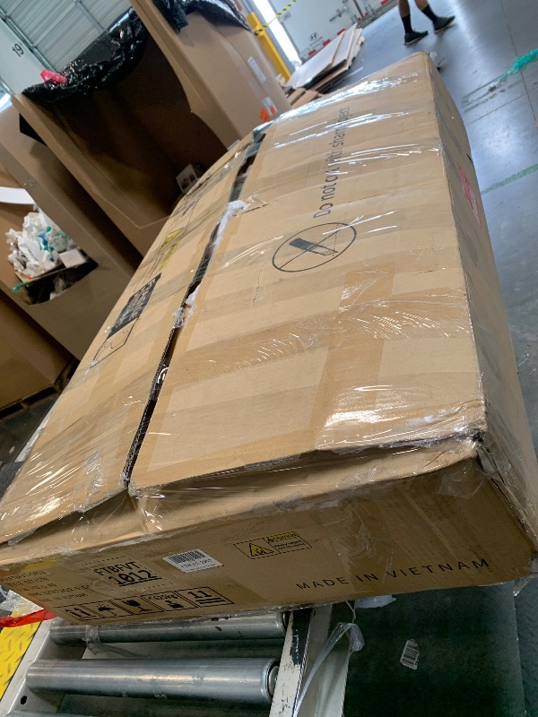 Photo 1 of ** USED** YITAHOME Vanity Set, Makeup Vanity Desk with Adjustable LED Mirror, Power Outlets, 10 Drawers, Magnifying Glass, Tempered Glass Top, Hairdryer Holder, Stool for Bathroom, Makeup Room