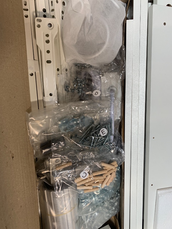 Photo 1 of ** USED** YITAHOME Vanity Set, Makeup Vanity Desk with Adjustable LED Mirror, Power Outlets, 10 Drawers, Magnifying Glass, Tempered Glass Top, Hairdryer Holder, Stool for Bathroom, Makeup Room