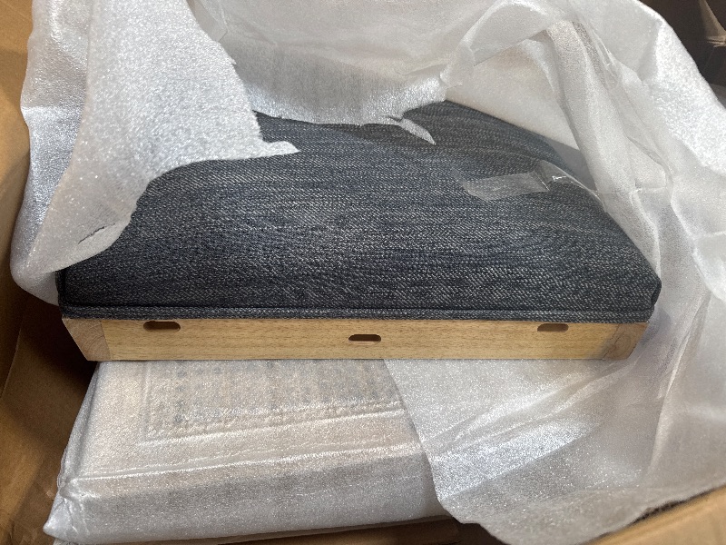 Photo 1 of ** Christopher Knight Home Yone Dining Chairs Set of 2, Modern Dining Chair with Fabric Upholstery, Rubberwood Frame Kitchen Chairs with Cane Webbing, Extra Seat for Dining Room, 