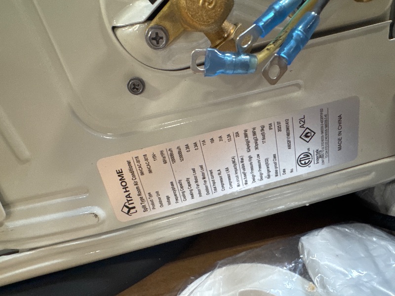 Photo 1 of ** USED** YITAHOME 12000 BTU Mini Split Air Conditioner Heat Pump System, Wifi Enabled 20 SEER2 115V Inverter Ductless AC Cool Up to 750 Sq. Ft, Compatible with Alexa, Complete Installation Kit, White