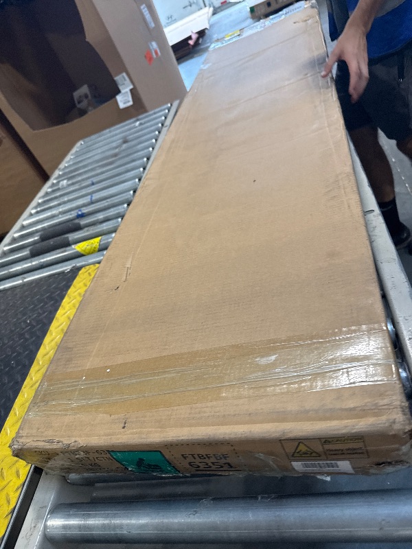 Photo 1 of ** SET 2 BOX NEW ** YITAHOME Queen Bed Frame with 2-Tier Storage Headboard, Metal Platform Bed Frame with Charging Station & LED Lights, Noise-Free/Metal Support/No Box Spring Needed, Rustic Brown