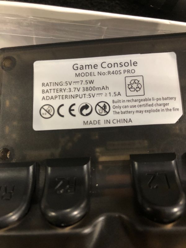 Photo 1 of R40S Pro Handheld Retro Gaming Console – 256GB Storage, 3800mAh Battery, 3.5" Full-Lamination IPS Screen, 20+ Emulators, Preloaded 30,000 Games, WiFi Multiplayer Support (Gray)