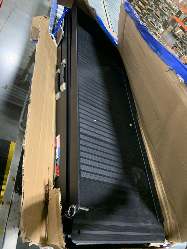 Photo 1 of ** USED** WHALEMOTOR Black Portable Wheelchair Ramp, 8FT No-sew Non-Slip Aluminum Wheelchair Ramp, Folding Portable Wheelchair Ramps for Home, Weight Capacity Up to 600 LBS