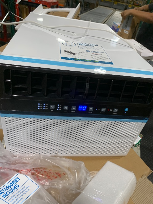 Photo 1 of ** USED/ TESTED FUNCTIONAL ** Electactic U-Shaped Window Air Conditioner, 12000BTU Window AC Units Cools up to 550 Sq. Ft, 6 Modes, Saddle Window AC Unit with Full Window View, Energy Saving, Installation Kit Included, CEER 10.5