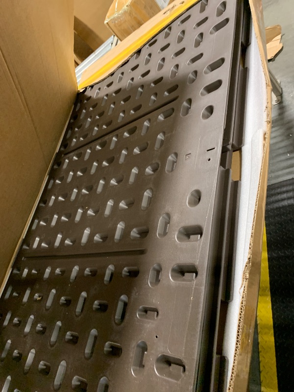 Photo 1 of ** USED** YITAHOME 200 Gallon Double-Wall Deck Box with Divider & Side Handles, Outdoor Large Storage for Patio Furniture Cushions, Garden Pool Accessories, Water Resistant & Lockable