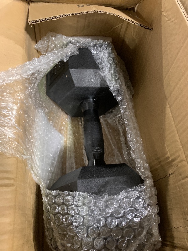 Photo 1 of *** USED** CAP Barbell 35 LB Coated Hex Dumbbell Weight with Black Handle