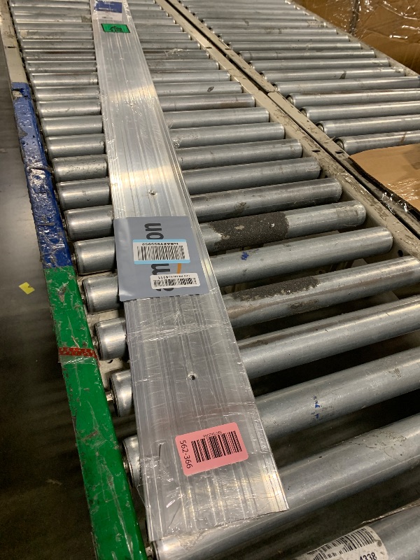 Photo 1 of ** USED** M-D Building Products 69808 Sturdy Aluminum Fluted Saddle Threshold, Mill Finish: Stylish Doorway Transition Draft Protection (1/4-Inch by 5-Inch - 72-Inch) TH042