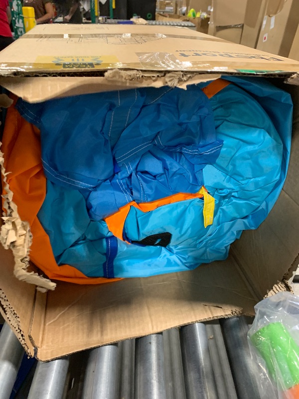 Photo 1 of ** USED / TESTED FUNCTIONAL BLOWER ** FBSPORT Inflatable Bounce House Water Slide, Bounce House for Kids Indoor Outdoor Bouncy House with 550W Blower, Bounce Castle with Slide Ball Shooting, Water Gun, Splash Pool, Bounce Area, Hose