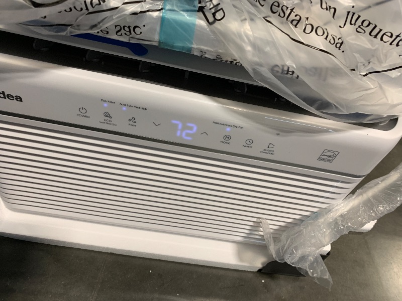 Photo 1 of ** FUNCTIONAL IN GOOD CONDITION ** Midea 8,000 BTU Smart Inverter Air Conditioner Window Unit with Heat and Dehumidifier – Cools up to 350 Sq. Ft., Energy Star Rated, Quiet Operation, Electronic Controls, Remote Control, White