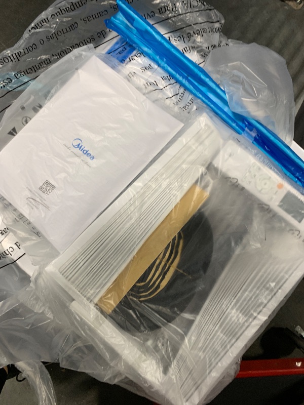 Photo 1 of ** FUNCTIONAL IN GOOD CONDITION ** Midea 8,000 BTU Smart Inverter Air Conditioner Window Unit with Heat and Dehumidifier – Cools up to 350 Sq. Ft., Energy Star Rated, Quiet Operation, Electronic Controls, Remote Control, White