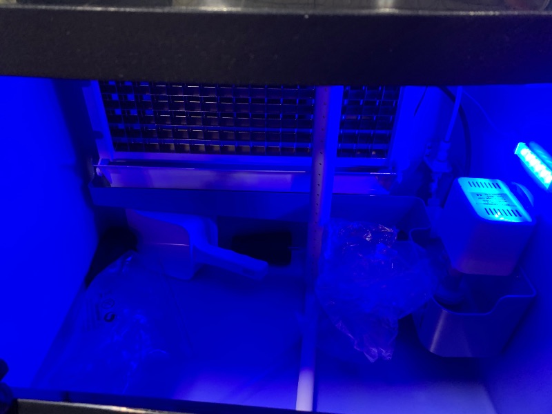 Photo 1 of ** VERY USED / TESTED FUNCTIONAL / DAMAGE MAJOR** KOKEBREN Commercial Ice Maker Machine 440lbs/24H, Stainless Steel Ice Machine w/ 88lbs Large Ice Storage Capacity, LED & Self-Clean Freestanding Ice Maker(6 * 18 Ice Cube)