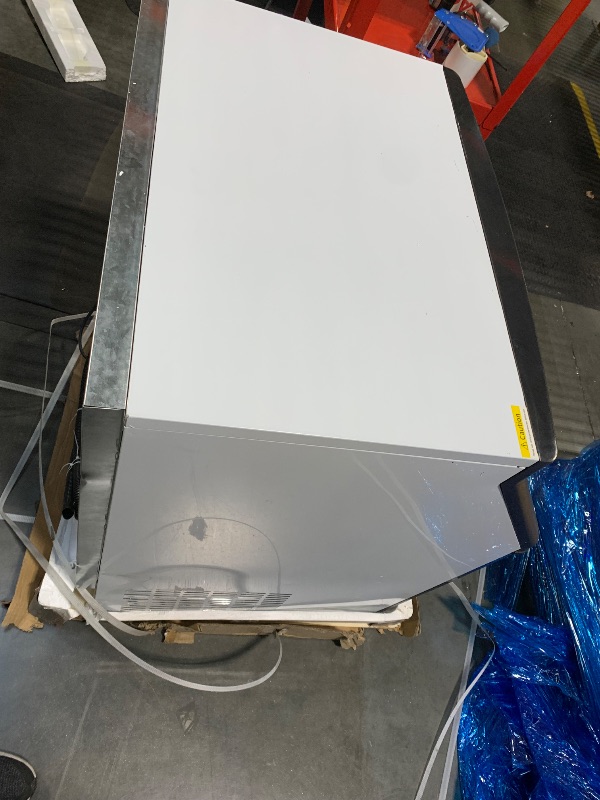 Photo 1 of ** VERY USED / TESTED FUNCTIONAL / DAMAGE MAJOR** KOKEBREN Commercial Ice Maker Machine 440lbs/24H, Stainless Steel Ice Machine w/ 88lbs Large Ice Storage Capacity, LED & Self-Clean Freestanding Ice Maker(6 * 18 Ice Cube)