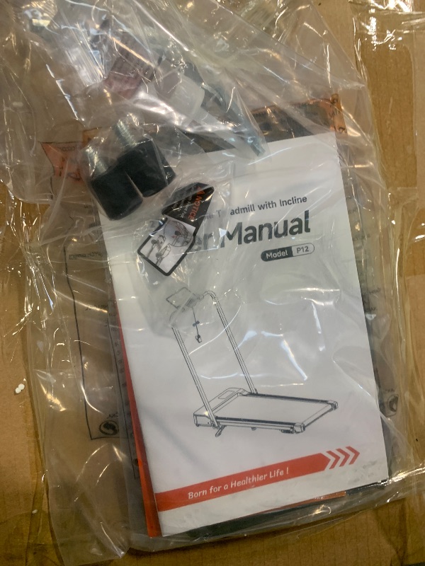 Photo 1 of ** TESTED  FUNCTIONAL // USED ** Acezoe Treadmill with 3-Level 10% Incline, 2-in-1 Foldable Walking Pad for Home Small Office, Compact Portable Under Desk Treadmill with Handle,Dual LED Display, APP & Remote, 300 lbs Capacity