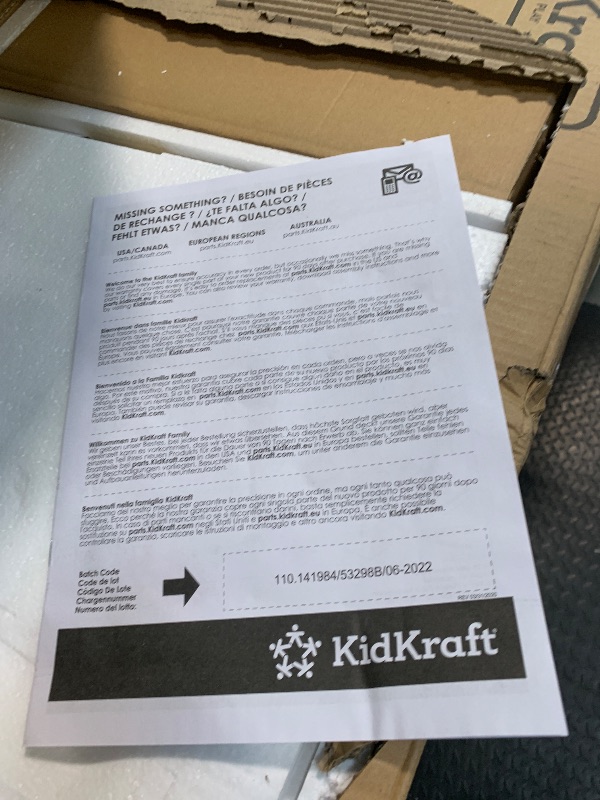 Photo 1 of ** USED ** KidKraft Uptown Natural Wooden Play Kitchen with Play Phone, Chalkboard & Towel Rack, Gift for Ages 3+