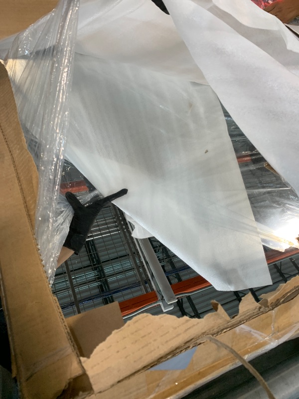 Photo 1 of ** USED ** DUMOS Full Length Mirror with Stand 64"x21" Floor Standing Aluminum Frame for Bedroom Body Hanging Leaning Modern Simple Home Decor Shatter-proorf Nano Glass for Wall Living Room Cloakroom Black