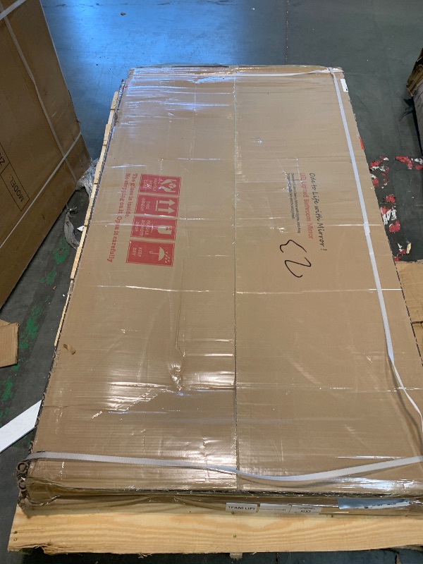 Photo 1 of ** TESTED FUNCTIONAL** ODDSAN LED Lighted Mirror 66x36 for Bathroom Wall Mounted, Dimmable Vanity Mirror with Lights, Anti-Fog, ETL Listed (Backlit and Front Lighted)