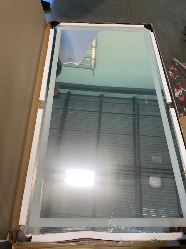 Photo 1 of ** TESTED FUNCTIONAL ** ODDSAN LED Lighted Mirror 66x36 for Bathroom Wall Mounted, Dimmable Vanity Mirror with Lights, Anti-Fog, ETL Listed (Backlit and Front Lighted)