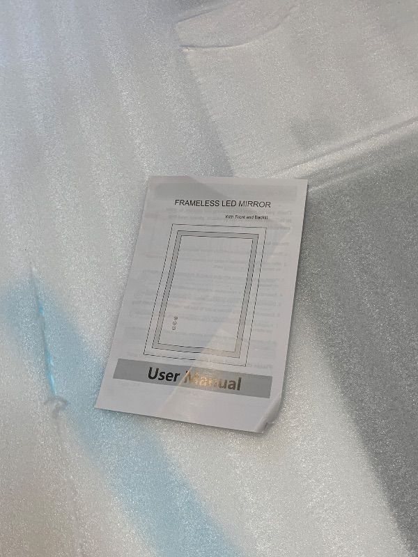 Photo 1 of ** TESTED FUNCTIONAL ** ODDSAN LED Lighted Mirror 66x36 for Bathroom Wall Mounted, Dimmable Vanity Mirror with Lights, Anti-Fog, ETL Listed (Backlit and Front Lighted)