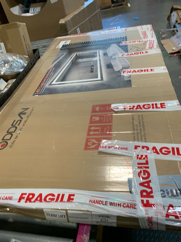 Photo 1 of ** TESTED FUNCTIONAL ** ODDSAN LED Lighted Mirror 66x36 for Bathroom Wall Mounted, Dimmable Vanity Mirror with Lights, Anti-Fog, ETL Listed (Backlit and Front Lighted)