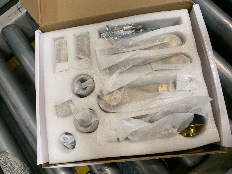 Photo 1 of ** USED // NicBex Shower Doors for Bath Tub 56-60" W x 66" H Frameless Single Sliding Bathtub Shower Door, 5/16" ANSI Certified Tempered Glass and Exquisite Roller Rail for Bathroom, Brushed Gold