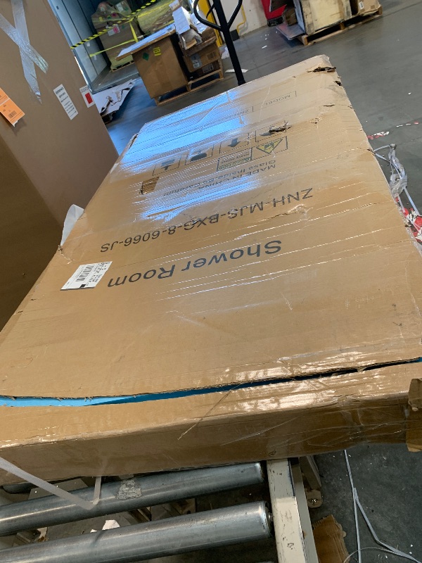 Photo 1 of ** USED // NicBex Shower Doors for Bath Tub 56-60" W x 66" H Frameless Single Sliding Bathtub Shower Door, 5/16" ANSI Certified Tempered Glass and Exquisite Roller Rail for Bathroom, Brushed Gold