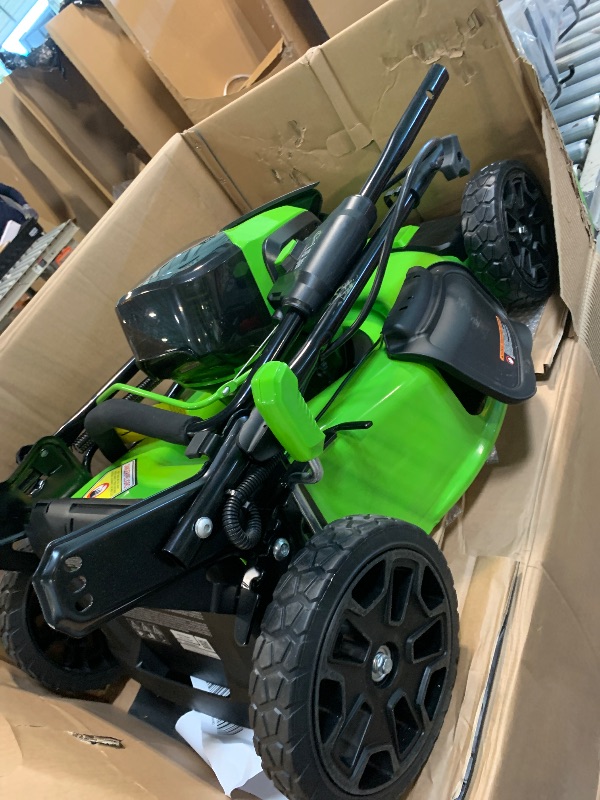 Photo 1 of ** USED/ FUNCTIONAL TESTED** Greenworks 40V 21" Brushless Cordless (Self-Propelled) Lawn Mower (LED Headlight + Aluminum Handles)