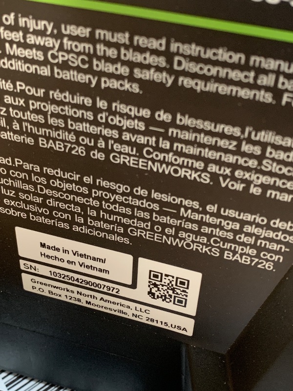 Photo 1 of ** USED/ FUNCTIONAL TESTED** Greenworks 40V 21" Brushless Cordless (Self-Propelled) Lawn Mower (LED Headlight + Aluminum Handles)