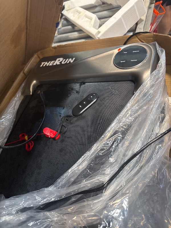 Photo 1 of ** USED/ FUNCTIONAL TESTED** THERUN Walking Pad, 2 in 1 Foldable Treadmills for Home, 2.5HP Under Desk with Handle Bar, 16" Widened Running Belt, with Remote Control
