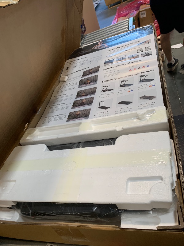 Photo 1 of ** USED/ FUNCTIONAL TESTED** THERUN Walking Pad, 2 in 1 Foldable Treadmills for Home, 2.5HP Under Desk with Handle Bar, 16" Widened Running Belt, with Remote Control