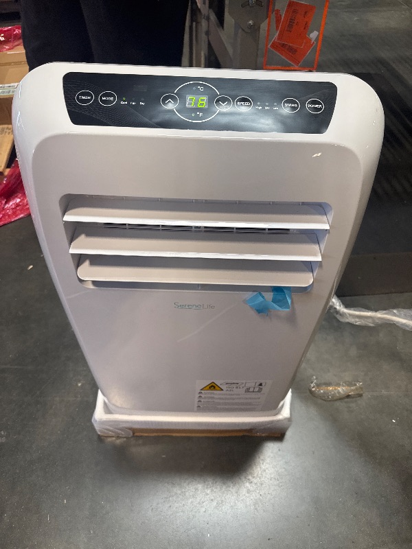 Photo 1 of ** USED/ TESTED FUNCTIONAL **SereneLife Small Air Conditioner Portable 10,000 BTU with Built-in Dehumidifier - Portable AC unit for rooms up to 450 sq ft - Remote Control, Window Mount Exhaust Kit
